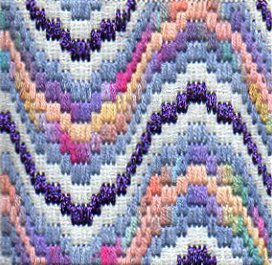 Bargello repeating a simple line